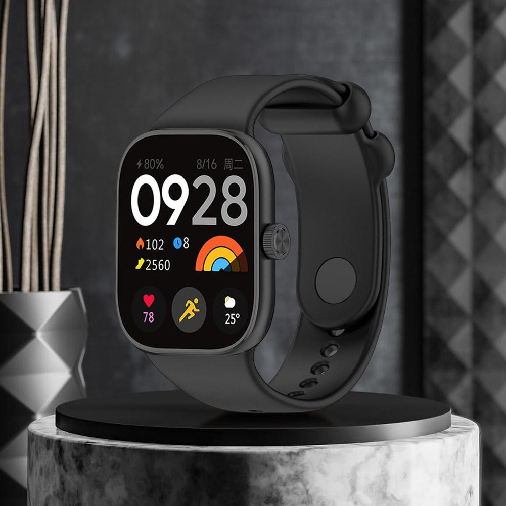 Silicone Watch Straps Quick Release Adjustable Watch Band Smart Watch Wrist Band for Redmi Watch 4 for Xiaomi Band 8 Pro
