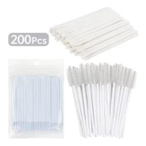 Eyelash Brush 200pcs Micro Brush Eyelash Extension Special Eyelash Removal Brush Lipline Cotton Brush for Eyelash Extension Tool