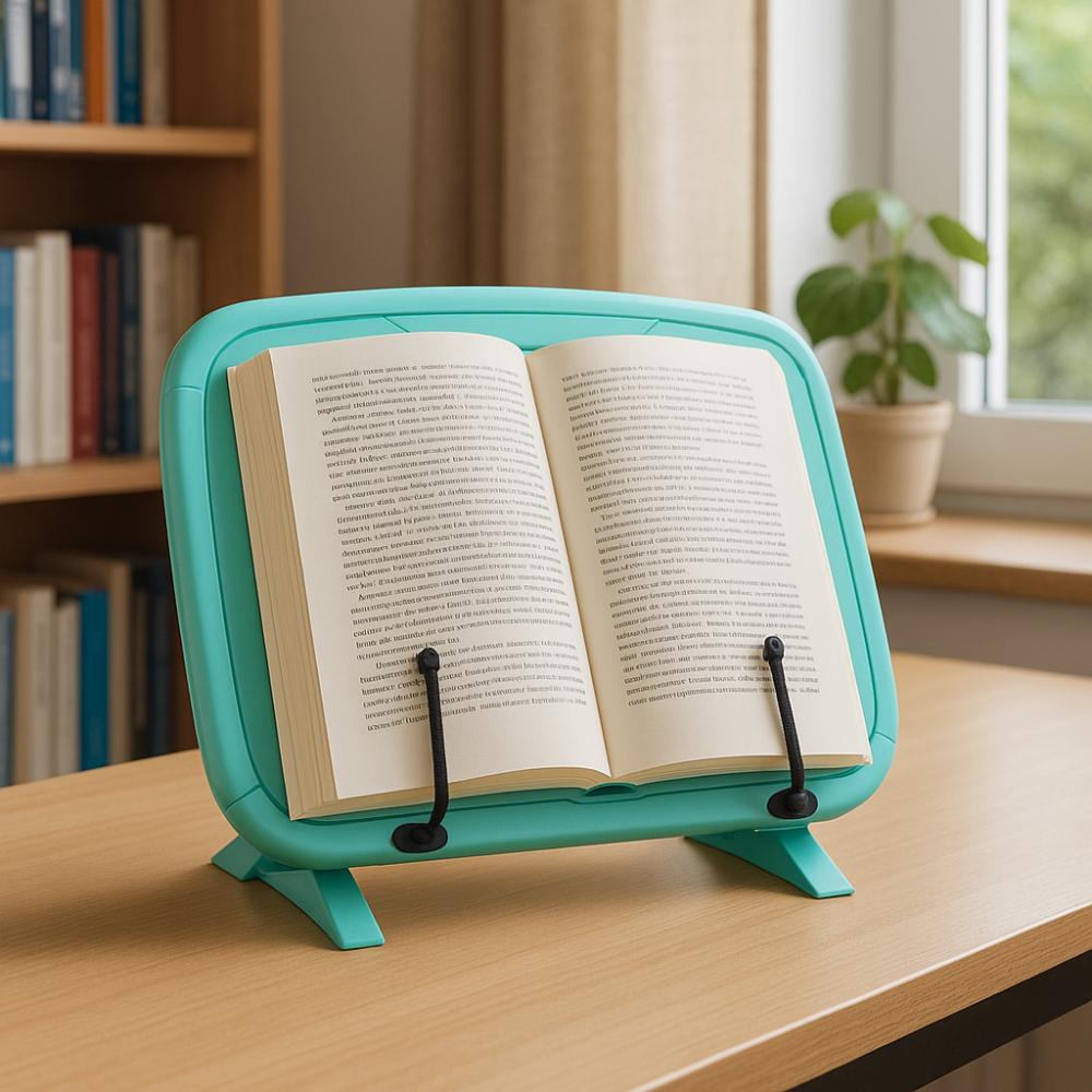 Sturdy Book Holder Adjustable Tabletop Bookshelf Multi-Function Reading Book Stand  Student Use