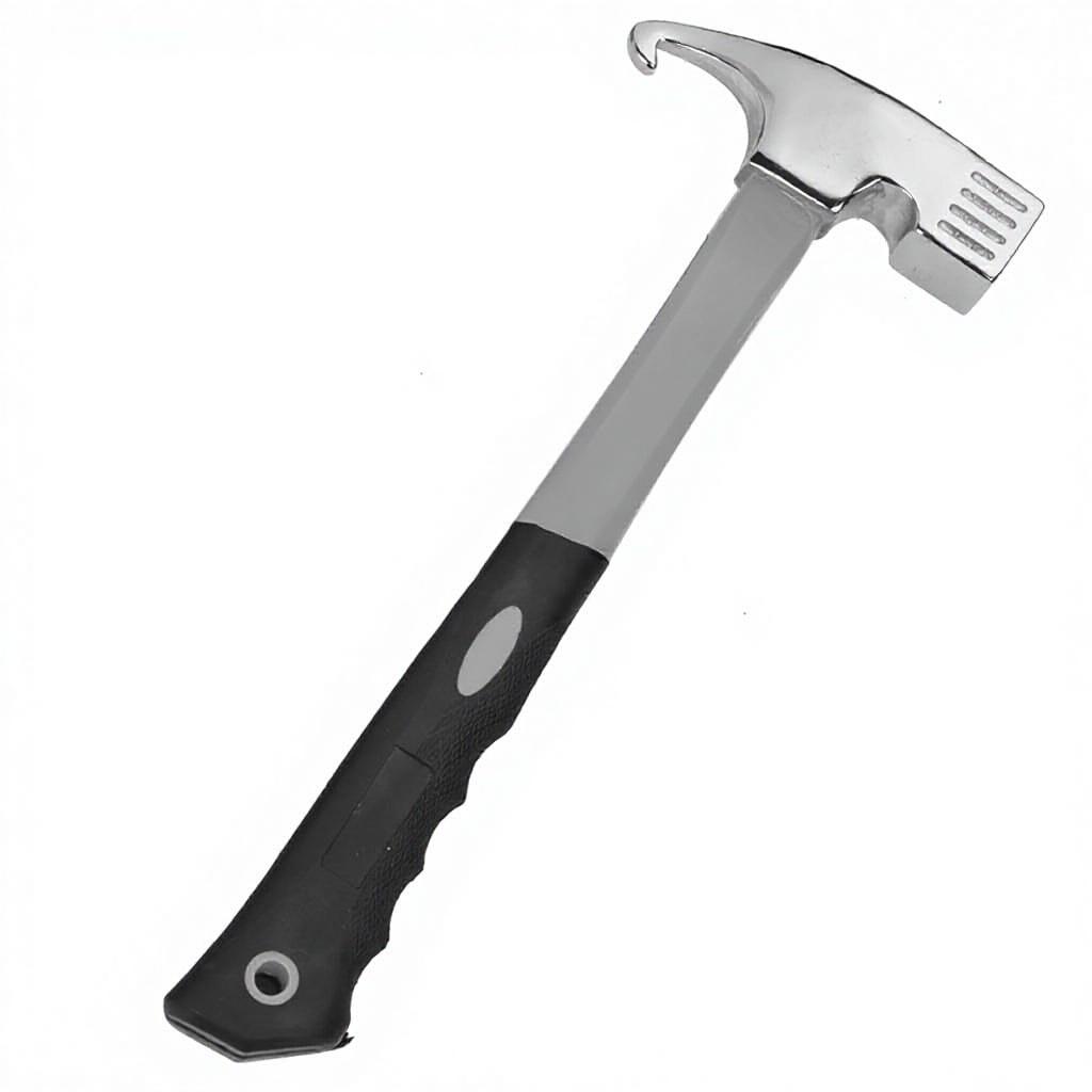 Industrial Grade Forged Carbon Steel Claw Hammer for Outdoor Camping