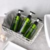 Nachfüllbarer Shampoo-Spender mit Spülung und Duschgel, Set mit aufgedruckten Buchstaben, Seifenflaschenspender fürs Bad, Duschpumpe, Shampoo-Spender