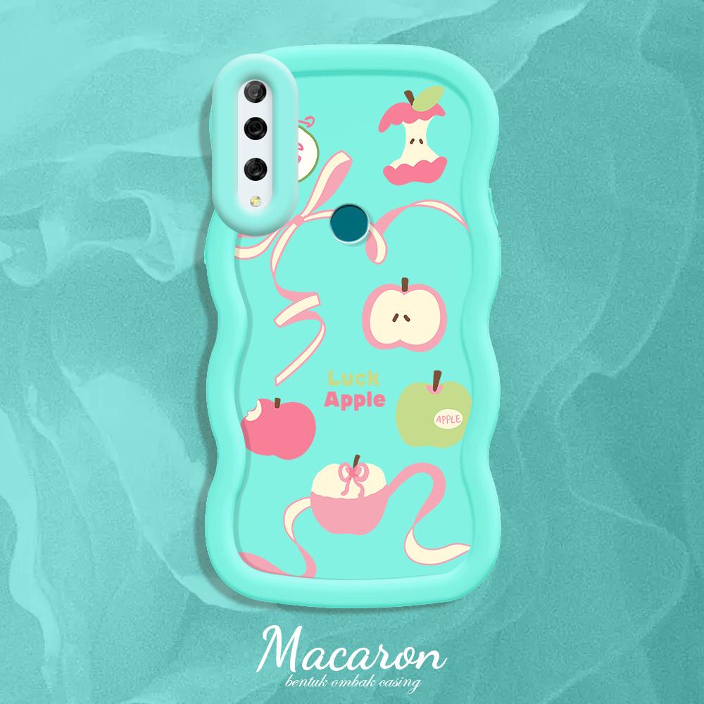 

Окрашенный узор Big Wave Edge Мягкий силиконовый материал Macaron чехол для телефона противоударный защитный резиновый чехол для iPhone Huawei Honor Infinix Tecno Honor 9X Premium синий