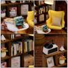CUTEROOM Dollhouse Wooden DIY Miniature House Kit with LED Light and Dustproof Perfect for Decoration or As a Holiday or Birthday Gift for Adults and