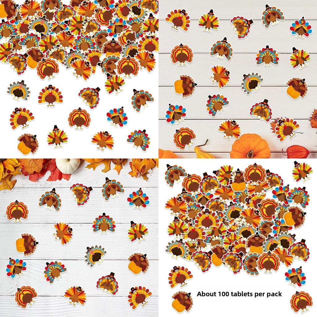 Turkey Autumn Festival Confetti For Thanksgiving Party And Decoration Table