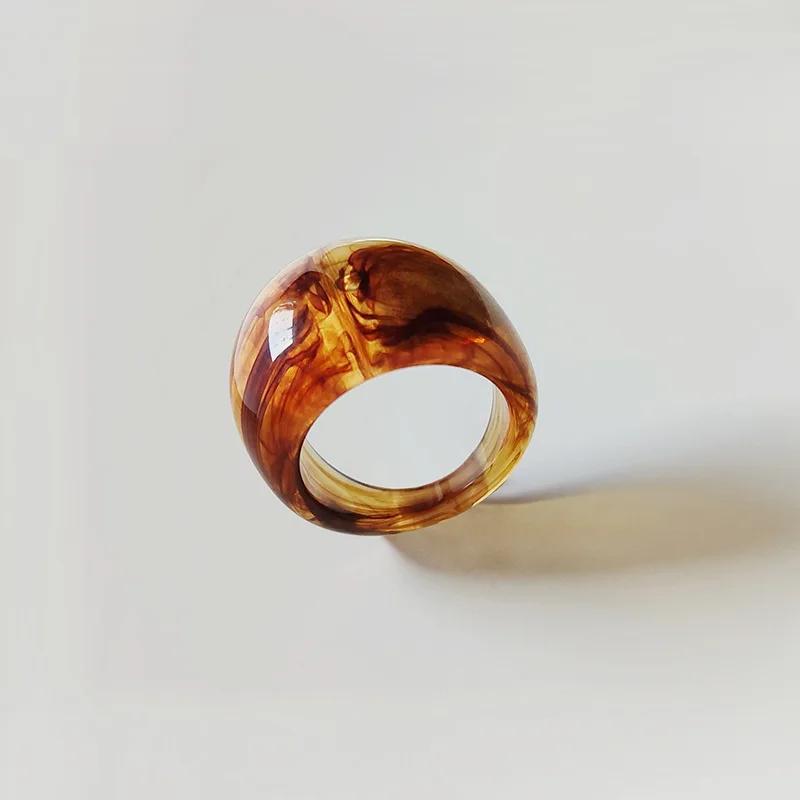 

Creative Ring Plastic Ring Decor Rings for Woman Girls Jewelry Accessories Party Dress Up Joyeria Acero Inoxidables Inner diameter 16mm кофейный