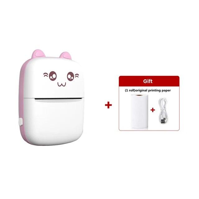 Mini Printer for IPhone and Android, Wireless Mini Photo Printer Label Printer, Portable Mini Thermal Printer for Printing Label