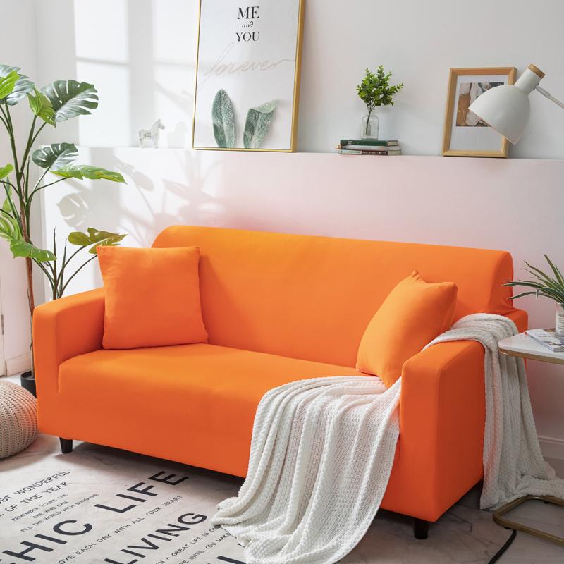 Solid Color Elastic Sofa Covers for Living Room Stretch Slipcover Armchair Couch Cover Corner L shape Sectional Sofa Protector