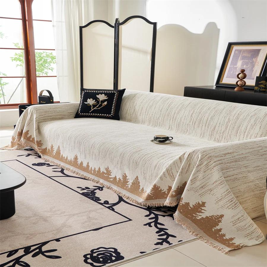 Chenille Sofa Towel Full Cover Cloth Light Luxury Anti-cat Scratch Non-slip Sofa Cushion Universal Sofa Cover All-inclusive