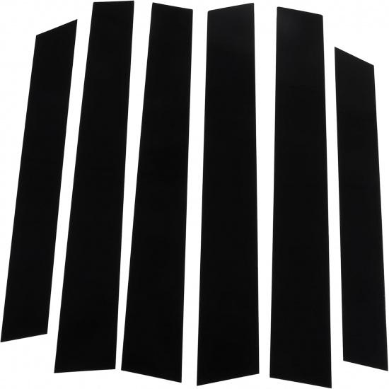 Door Pillar Window Trim - Car Front Rear Left Right Side Anti Scratch Sticker Pillar Posts Door Outer Cover - for Honda CR-V 2007-2011 Plastic Black чёрный