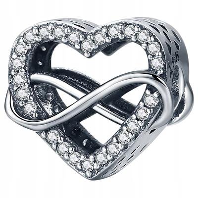 Infinity Heart Charms 925 Bead Pendant Pr 925