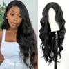 Xuchang European American Wig Women's Front Lace Partial Small Crossdye Long Curled Hair Chemical Fiber Headset Wigs
