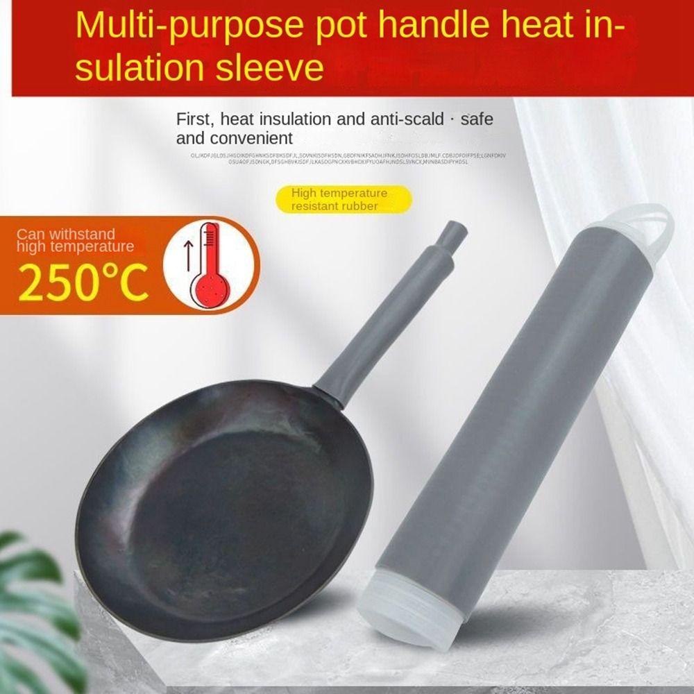 Household Pot Handle Cover High Heat Resistance Wok Handle Heat Insulation Cover Wok