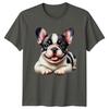 Cute French Bulldog Puppy TShirt Dog Lover Tee Happy Pup Graphic