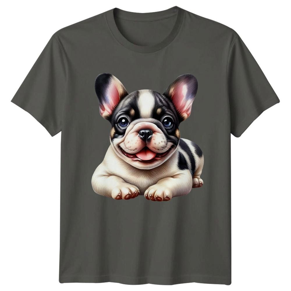 Cute French Bulldog Puppy TShirt Dog Lover Tee Happy Pup Graphic
