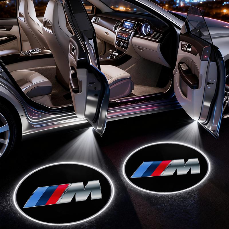 YNQS5 For BMW M4 M8 5 Series E39 E60 E61 F10 F11 F07 G30 G31 G15 Z4 E89 E85 Car Accessories LED Car Door Projector Logo Welcome Light