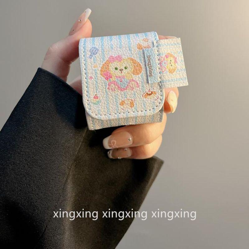 

INS Cute Cartoon Cheese Cake for Airpodspro2 Protective Case Apple 4 Generation Bluetooth Airpods3 Earphone Case airpods3 Leather Stripes cake [single shell]]