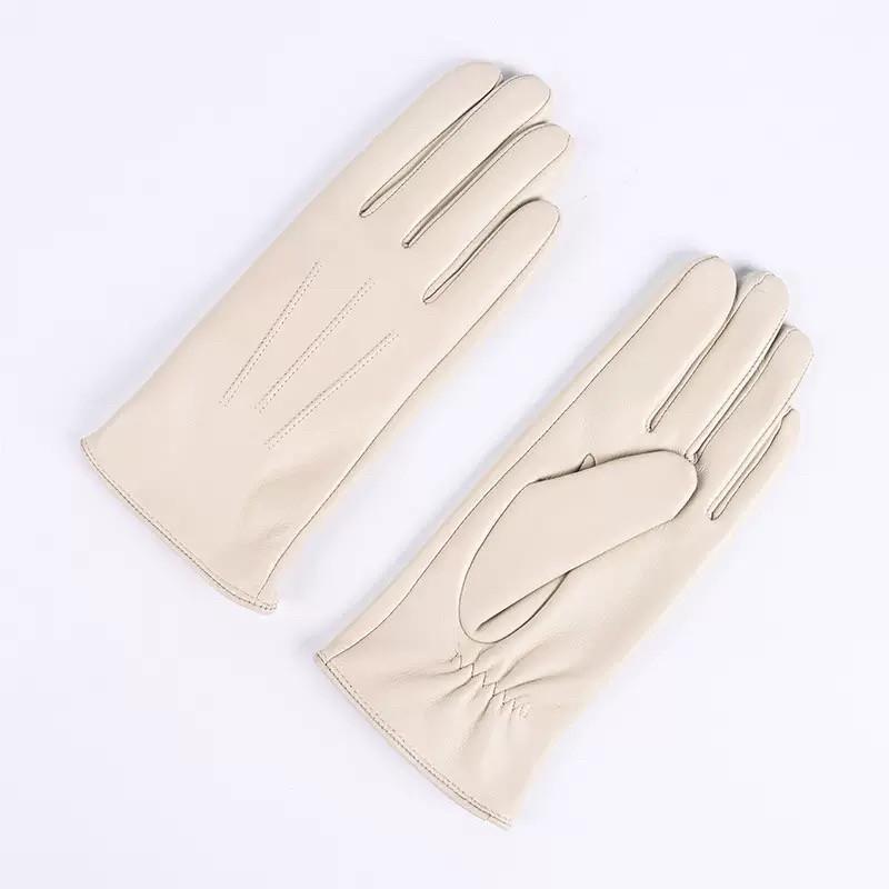 Women s Genuine Sheepskin Leather Winter Gloves - Warm, Velvet-Lined, for Skiing Extra Large