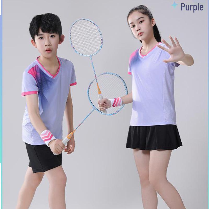Unisex Quick-Dry Sports Set: Badminton, Table Tennis, Volleyball Training Uniform for Men, Women & Kids
