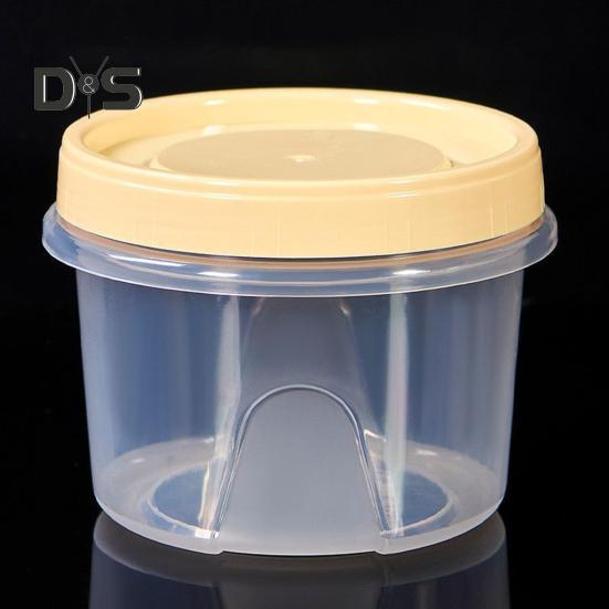 4Pcs Salad Dressing Containers 500ml BPA-Free Food Container for Snacks Condiment Sauce Reusable Sauce Cups for Lunch Box Fruit Nuts Yogurt Storage