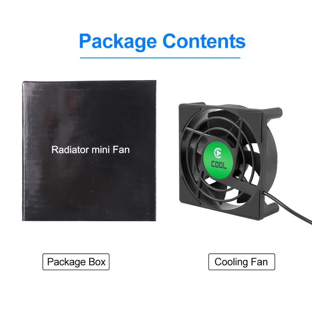 USB Mini Fan Cooling Fan DC 5V for PC TV Box Set Top Box Fan Silent Radiating 80x80x25mm With 30cm Cable