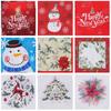 20Pcs/pack Christmas Series Printed Paper Disposable Tableware Napkin Tissues Xmas Happy New Year Party Decoration