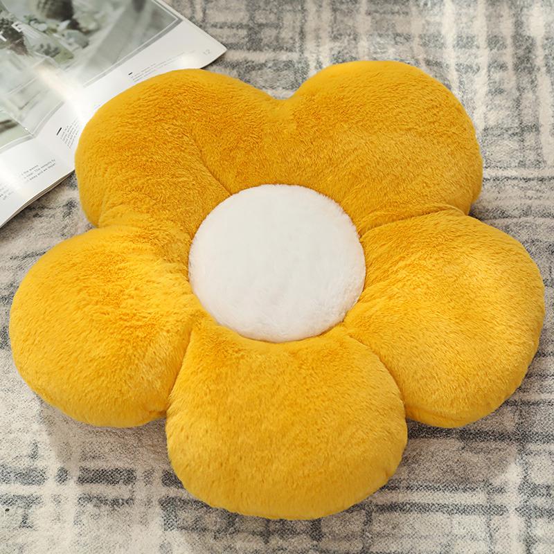 Sunflower Petal Throw Pillow: Cute Seat Cushion, Office Back Support, Student Chair Pad, Bedroom Floor Tatami.