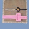 Fondant Mold Chocolate Moulds Sword Shaped Baking Cake Molds Silicone Clay Mould