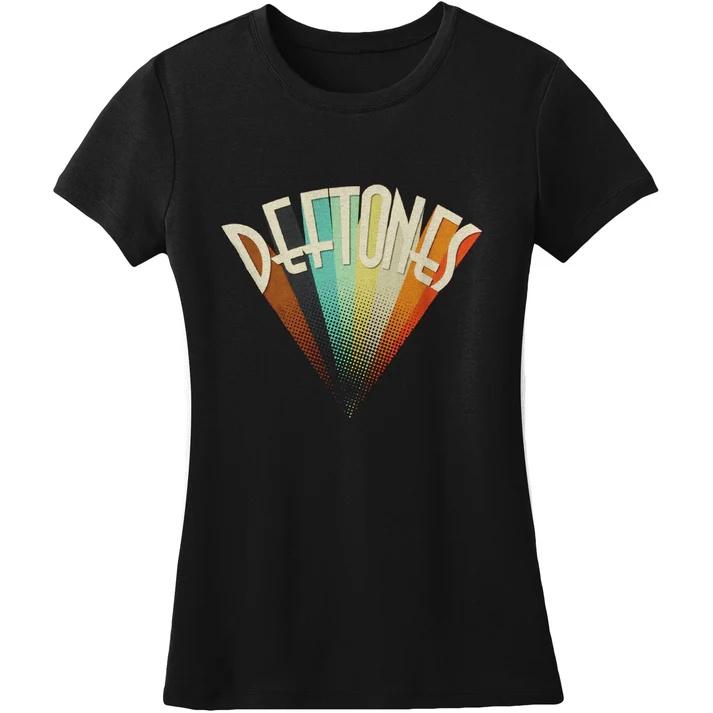 Deftones White Logo T-Shirts for Men Breathable Gothic Japanese Fashion Cotton Round Neck Short Sleeve Soft Oversized T Shirt