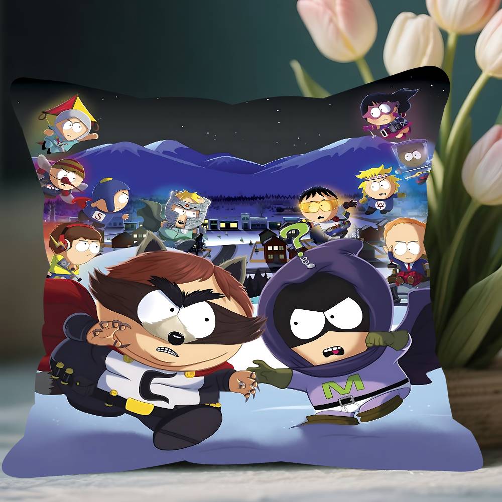 

Cartoon-South ParkS Pillow Case Removable Washable Cushion Cover – All-Season Soft Linen 12x12Inch