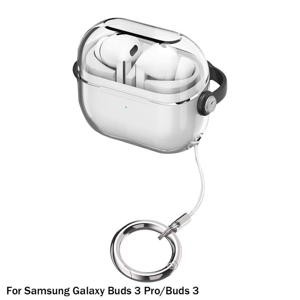 Lock Buckle Headphone Protective Cover With Lanyard Earbuds Accessories for Samsung Buds 3 Pro/3