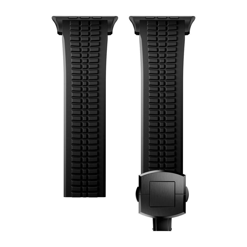Men Bracelet for Apple Watch Ultra2 49mm Series 10 46mm Silicone Band Suitable Iwatch 7 8 9 45mm Se 4 5 6 44mm Adjustable Correa