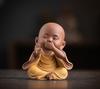 Ceramics Little monk Figurine small statue Creative home room office decorations Chinese specialty ornaments