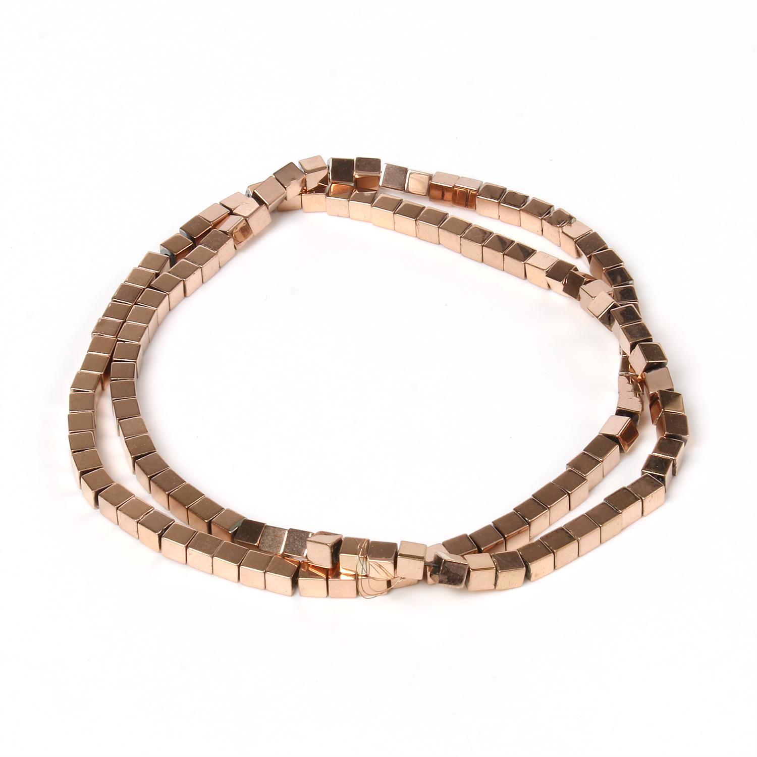 

Ручной работы Цвет Розовое Золото Покрытием Гематитовые Бусины Натуральные Бусины Рондель для Изготовления Ювелирных Изделий DIY Подвески Аксессуары Для Браслетов 15 дюймов 3x3mm