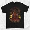VLAD THE IMPAIER Men'S Graphic T-Shirt Black Casual Loose Fit with Dramatic Vlad The Impaler Print Short Sleeve