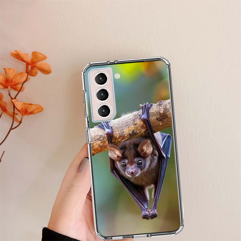 

Bats in the Evening Clear Phone Cases for Samsung S26 Ultra Galaxy S25 Edge S24 S23 FE S21 Plus S20 S22 S10 Cover Patterned Comp Samsung S24