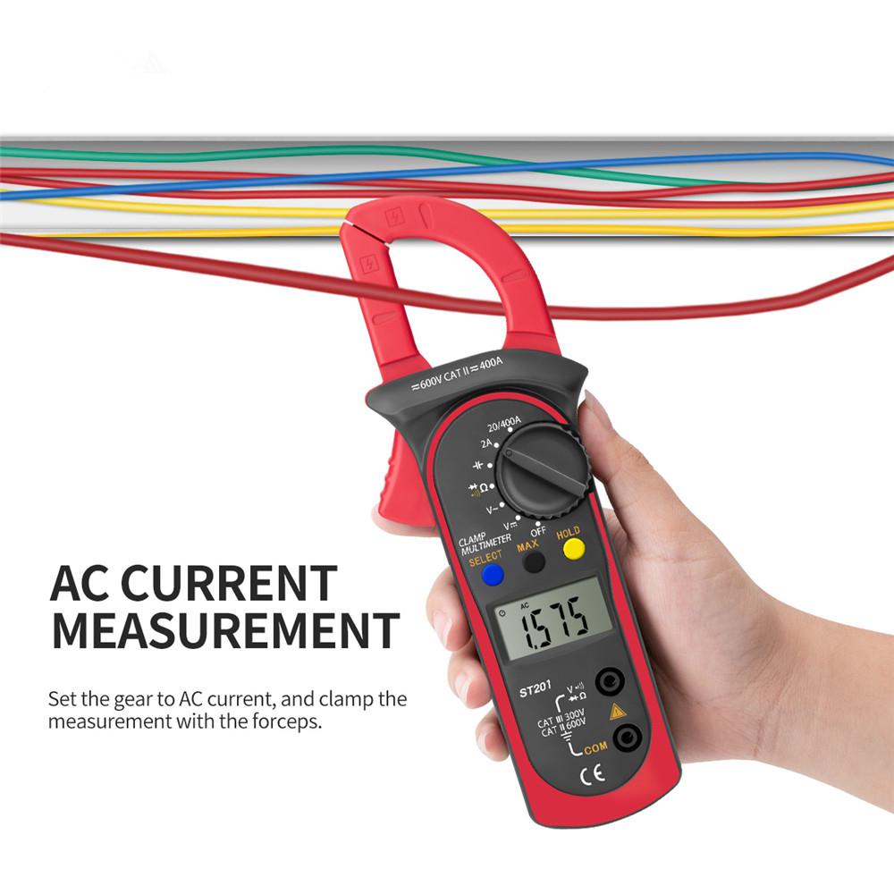 Handheld Digital Clamp Meter Multimeter AC DC Volt Amp Ohm Cap Tester