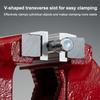 Magnetic Vise Jaws V Type Vice Jaws Protectors Cover Aluminum Alloy Multi-Purpose Vise Jaw Pads For Woodworking Plum