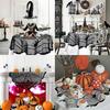 Halloween Tischdecke, Schwarze Spitze Spinnennetz Tischabdeckung, Gruselige Gotische Lampenschirm für Halloween Maskerade, Party, Esstisch Dekoration