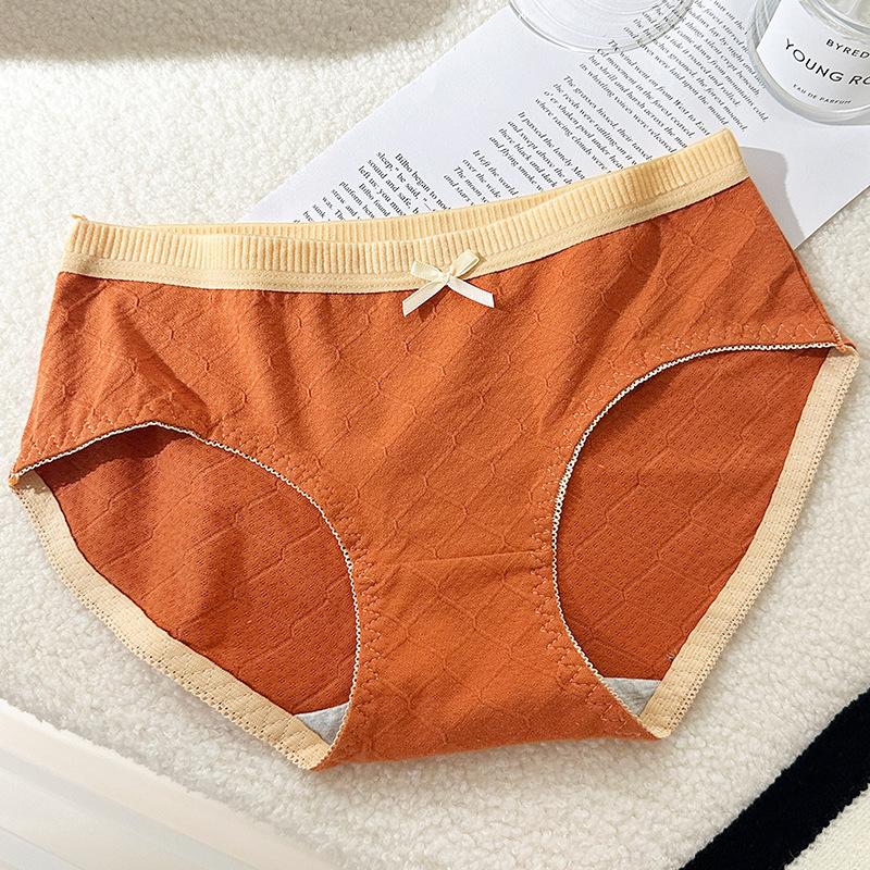 

Ladies Spring and Autumn New Cotton 7A Antibacterial Cotton Crotch Comfortable Breathable No Trace Briefs XL
