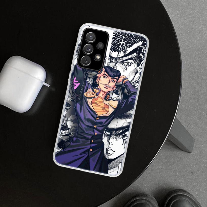JoJo Adventure Higashikata Josuke Phone Case Cover for Samsung Galaxy A12 A22 A32 A52 A72 A02S A51 A50S A31 A20S A10S Note 20 Ul