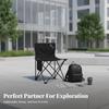 Miniature Camp Stool Foldable Design Foldable Four-Leggedleg Stool Lightweight Stable Cross-Braced Frame For Anglers Hikers