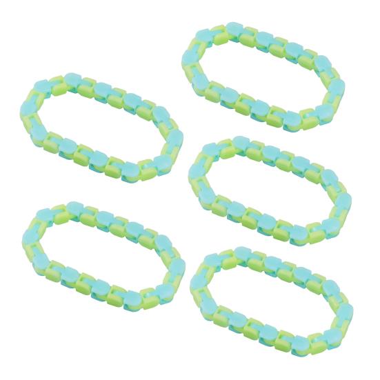 5Pcs/Set Track Toy Wacky Flexibility Changing Foldable Good Forms Snap Click Fidget Sensory