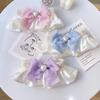 Cream Style Pet Collar Scarf Pearl Heart Bow Saliva Towel Bib For Cat Dog