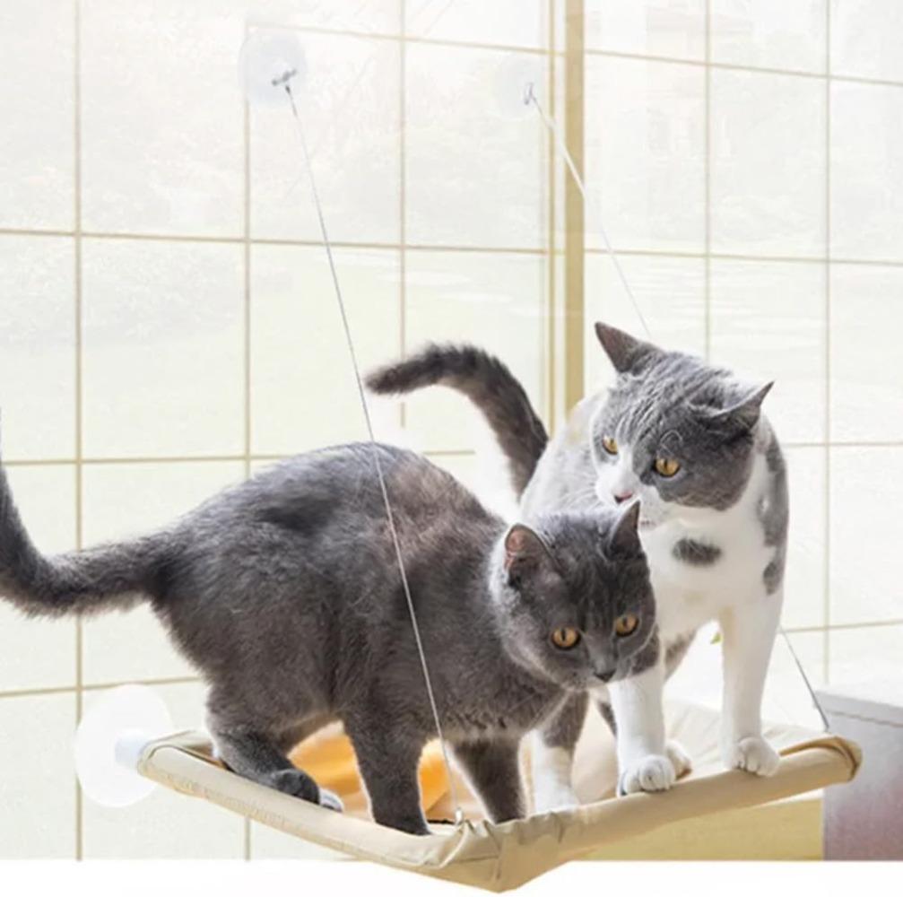 Hanging Cat Bed Pet Cat Hammock Aerial Cats Bed House Kitten Climbing Frame Sunny Window Seat Nest Bearing 20kg Pet Accessories