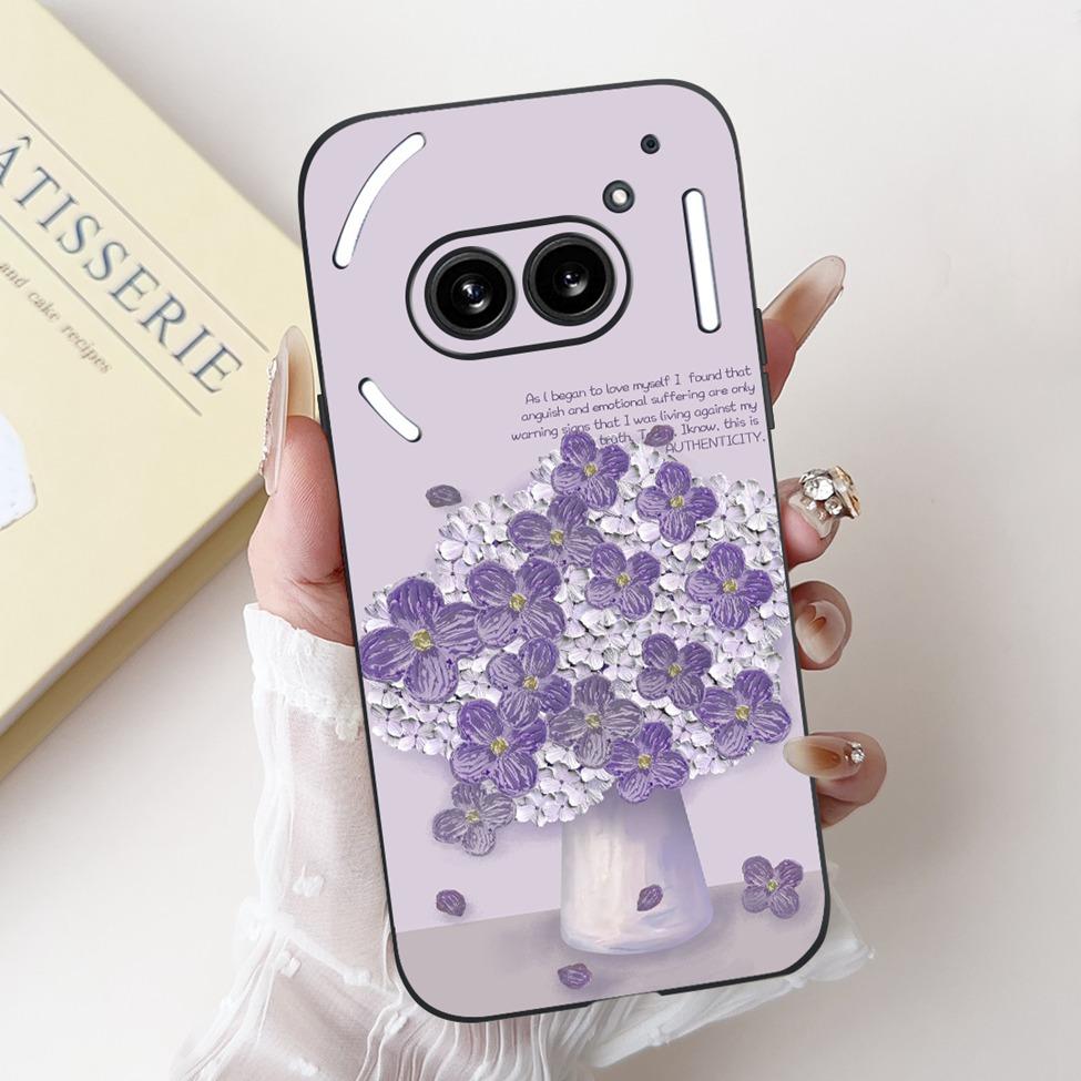 6.7" For Nothing Phone 2A Case A142 Silicone Luxury Flower Cute Cartoon Funny Shockproof Phone Case For Nothing Phone (2A) Cover