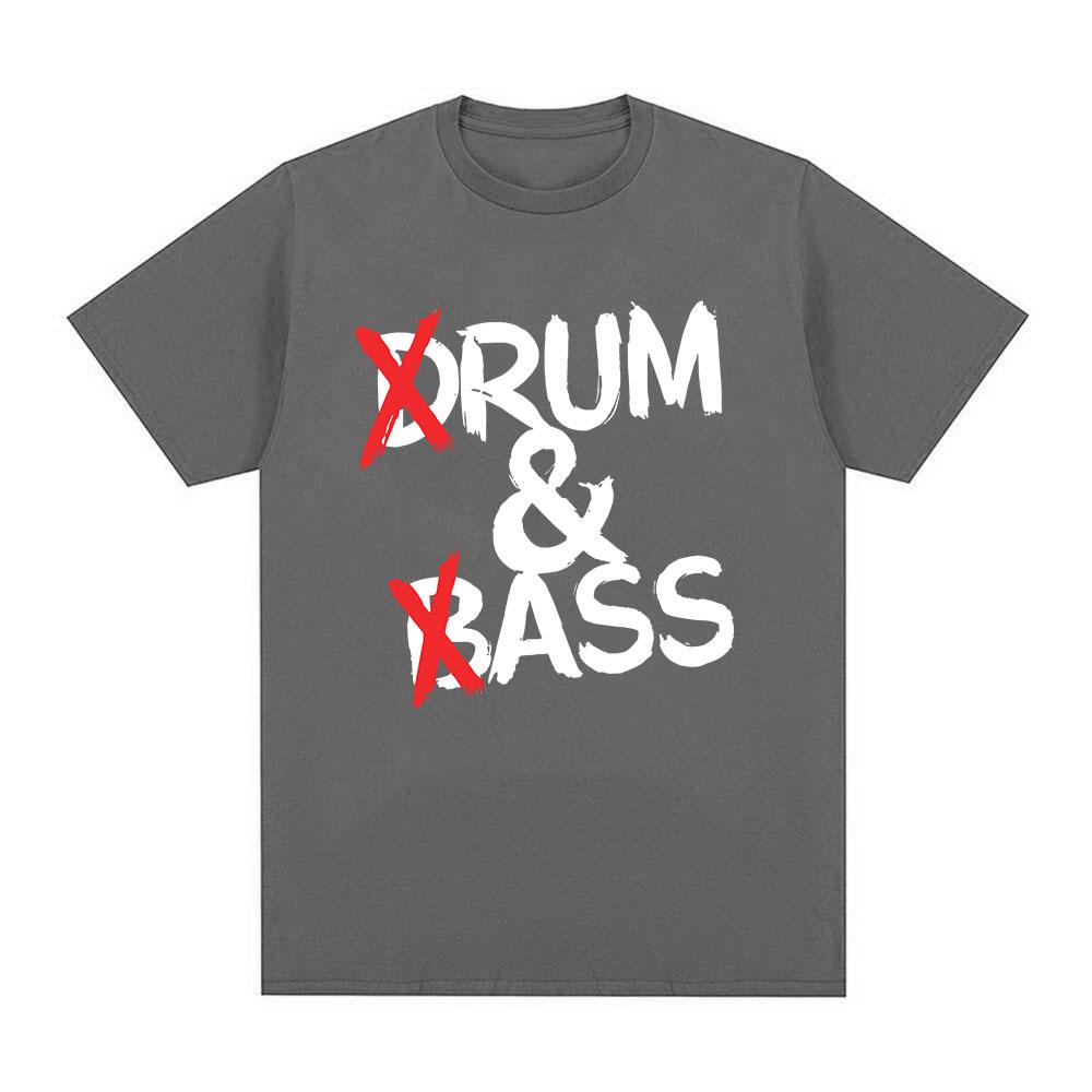 Funny Drum and Bass T Shirts Rum and Ass Lovers Jokes Short Sleeve Cotton Soft T-shirt Unisex Fashion Casual Tee Shirt Tops