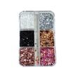 6-Grid Polka Dot Glitter Nail Art Decorations DIY Minimalist Glitter Nail Accessories Colorful Nail Art Decorations Nail Salon