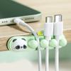 Elegent Panda Design Silicone Cable Holder Adhesive Cable Clip Wire Holders Fixer Keeps Desk Neat And Organized