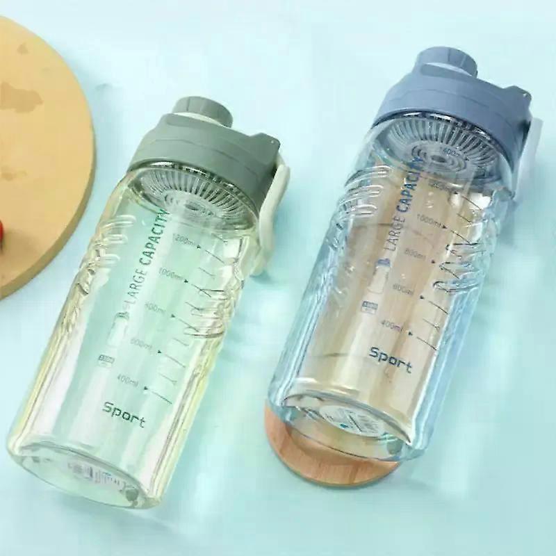 1500ml Large Capacity Plastic Water Bottle Portable Sport Travel Water Cup Tea Coffee Cup Kitchen Transparent