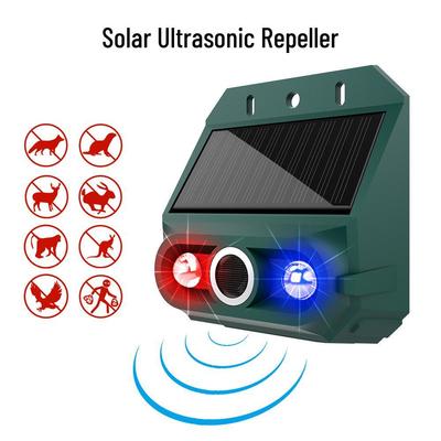 Solar Ultrasonic Animal Repeller: Outdoor Mouse, Bird & Cat Deterrent with Flashing Light